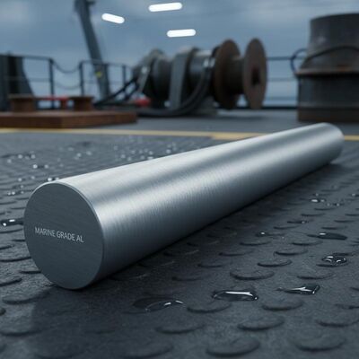 Marine Grade Corrosion Resistant Lightweight Round Aluminum Bar High Thermal Conductivity For Offshore Equipment