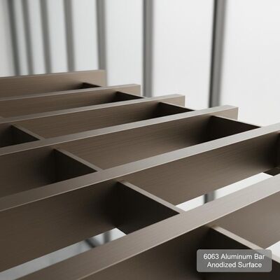 6063 Aluminum Bar With Anodized Surface For Architectural Systems And Lightweight Structural Design
