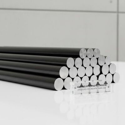 6063 Solid Round Aluminum Rod Anodized For Architectural Use With ±0.1mm Tolerance