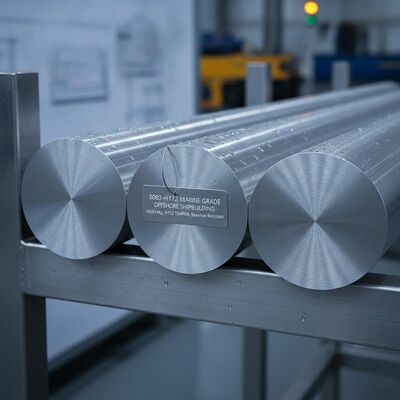 5083-H112 Marine Grade Round Aluminum Bar with Seawater Corrosion Resistance High Magnesium Content and H112 Temper for Offshore Shipbuilding