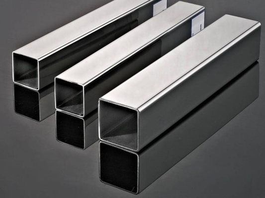 Polished Surface Finish Stainless Steel Square Tube Lightweight and Customizable Features