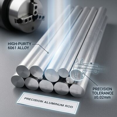 6262-T9 Round Aluminum Bar Free Cutting Anodizable Al-Mg-Si Alloy For Hydraulic Fittings Fasteners Marine Hardware